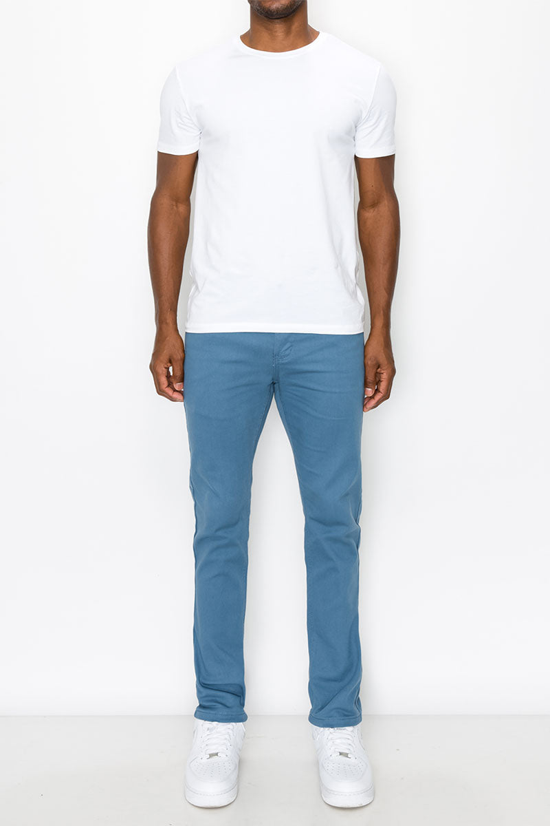 ESSENTIAL COLORED SKINNY JEANS - FRENCH BLUE