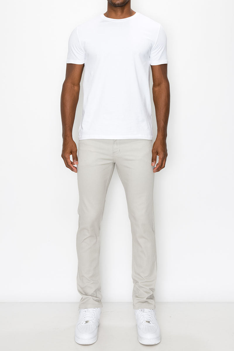 ESSENTIAL COLORED SKINNY JEANS - LIGHT GREY