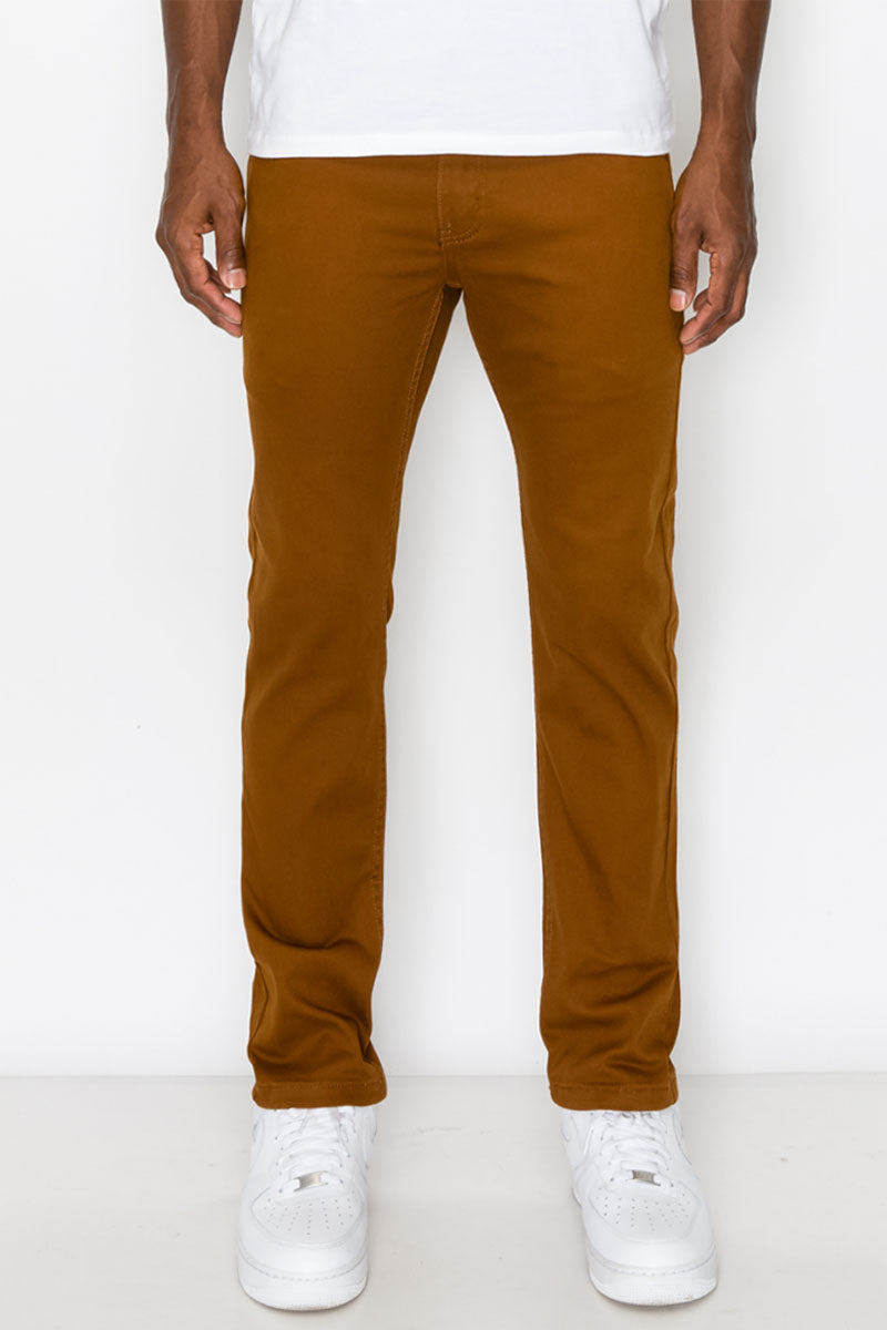 ESSENTIAL COLORED SKINNY JEANS -  MOCHA