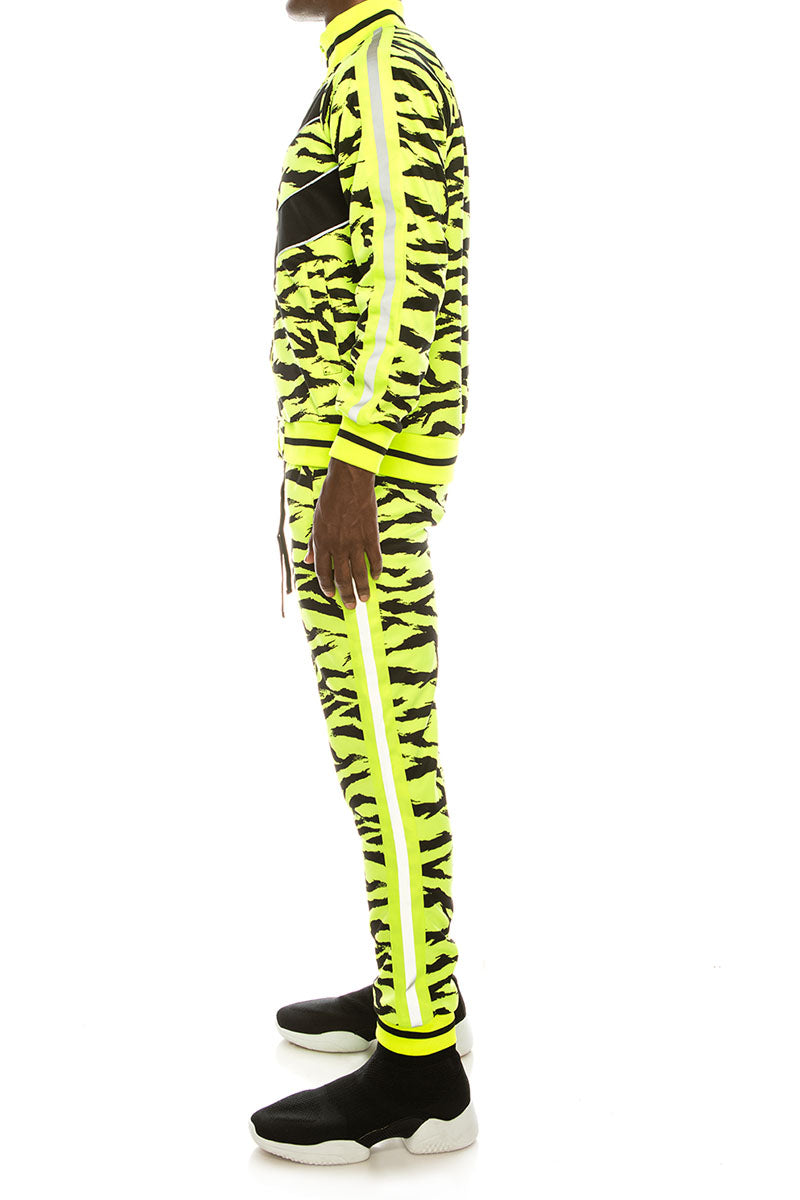 Reflective Tape Tiger Track Suits