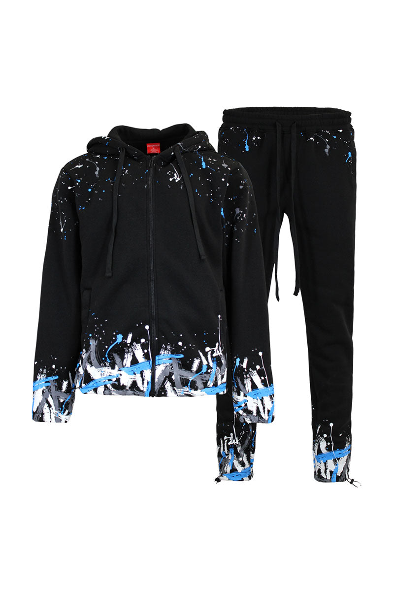 Paint Splatter Fleece Set