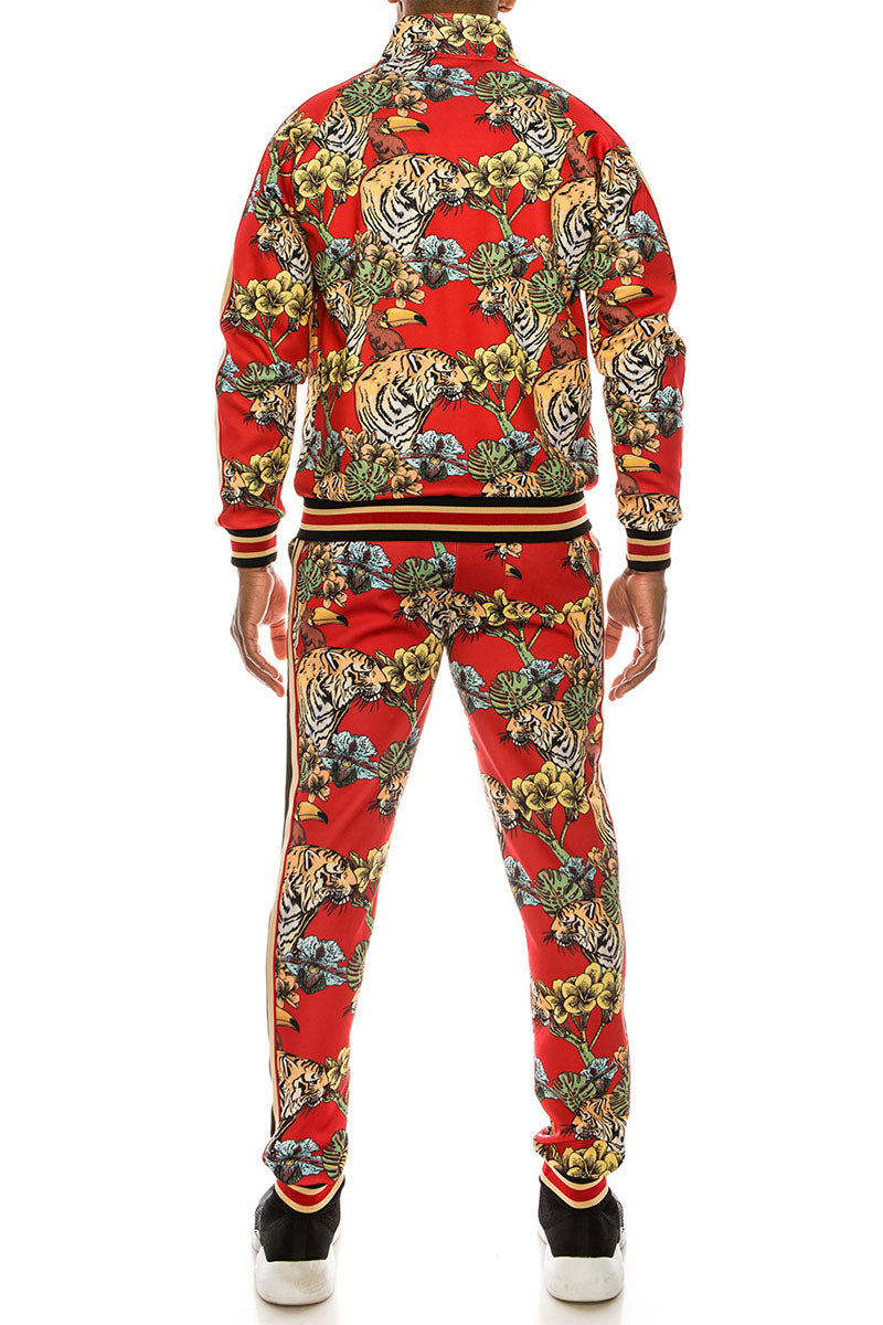 Jungle Tiger Track Suit - Red