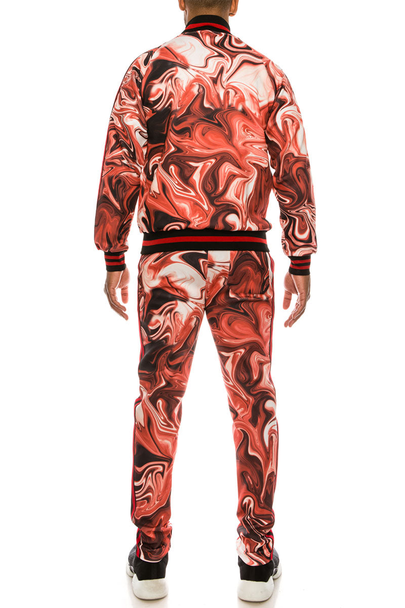 MARBLE TRACKSUITS - BURGUNDY