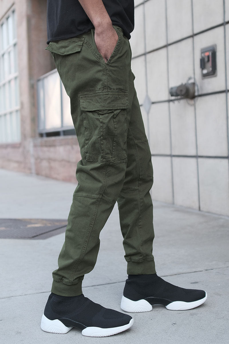 Victorious Cargo Jogger Pants Olive Camo 4XL