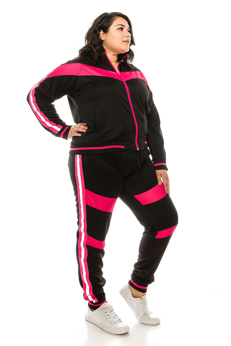 Women's Reflective Moto Track Suit (Curve)