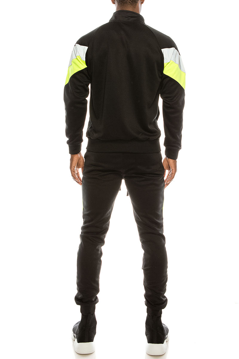 REFLECTIVE PANEL TRACK SET - NEON YELLOW