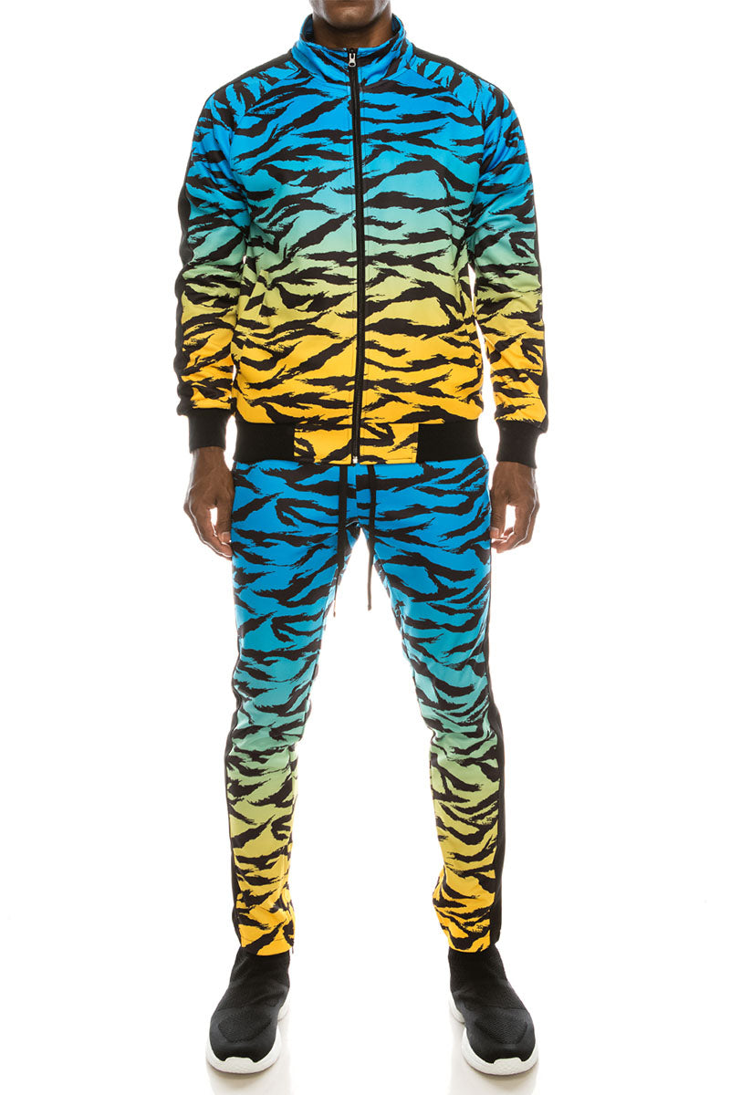 Dip Dye Tiger Track Suit