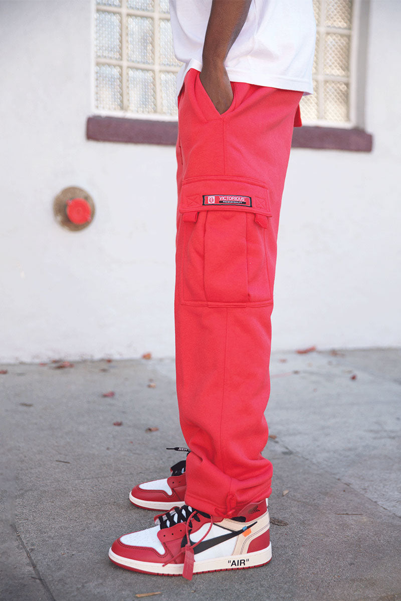 Unisex Fleece Heavy Weight Cargo Sweatpants