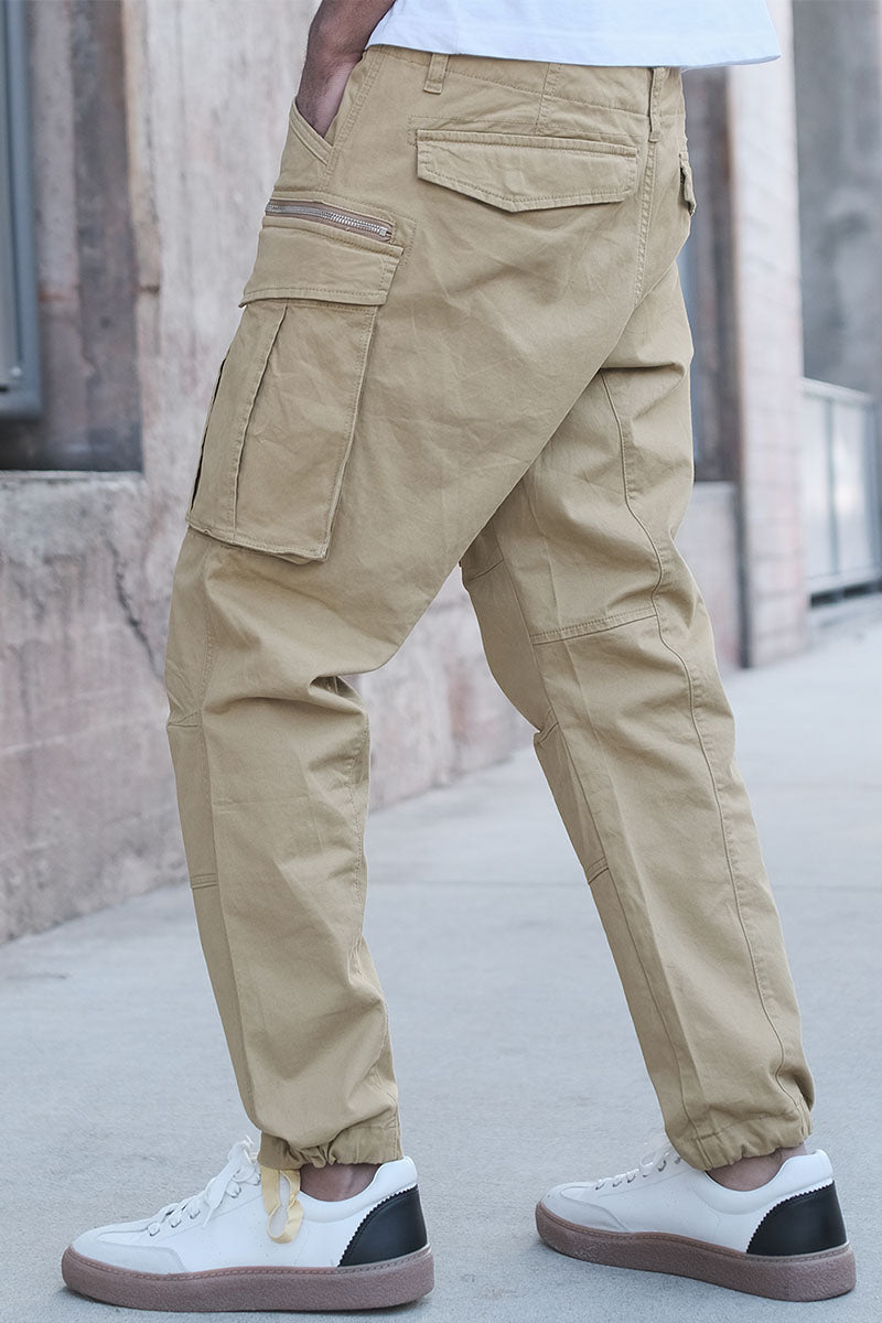 BIG CARGO ZIPPER COLOR PANTS