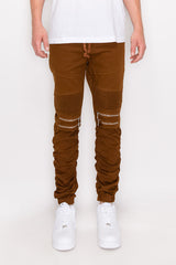Twill Stacked Jogger Pants