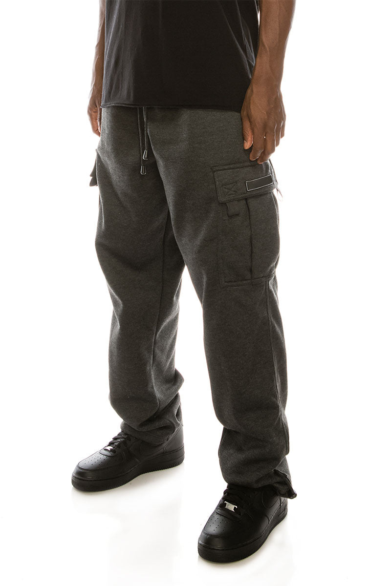 Unisex Fleece Heavy Weight Cargo Sweatpants