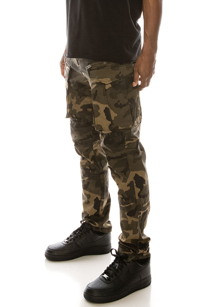 【COLOR iN ID】zipper cargo pants Grey Cargo Pants For Men Men's Four Seasons Street Casual
