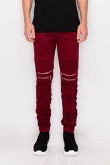 Twill Stacked Jogger Pants
