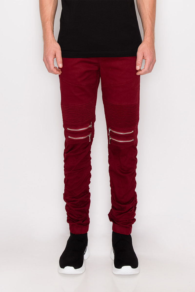 Twill Stacked Jogger Pants