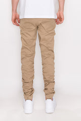 Twill Stacked Jogger Pants