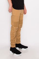 Twill Stacked Jogger Pants
