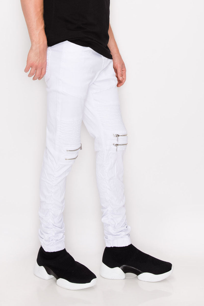 Twill Stacked Jogger Pants