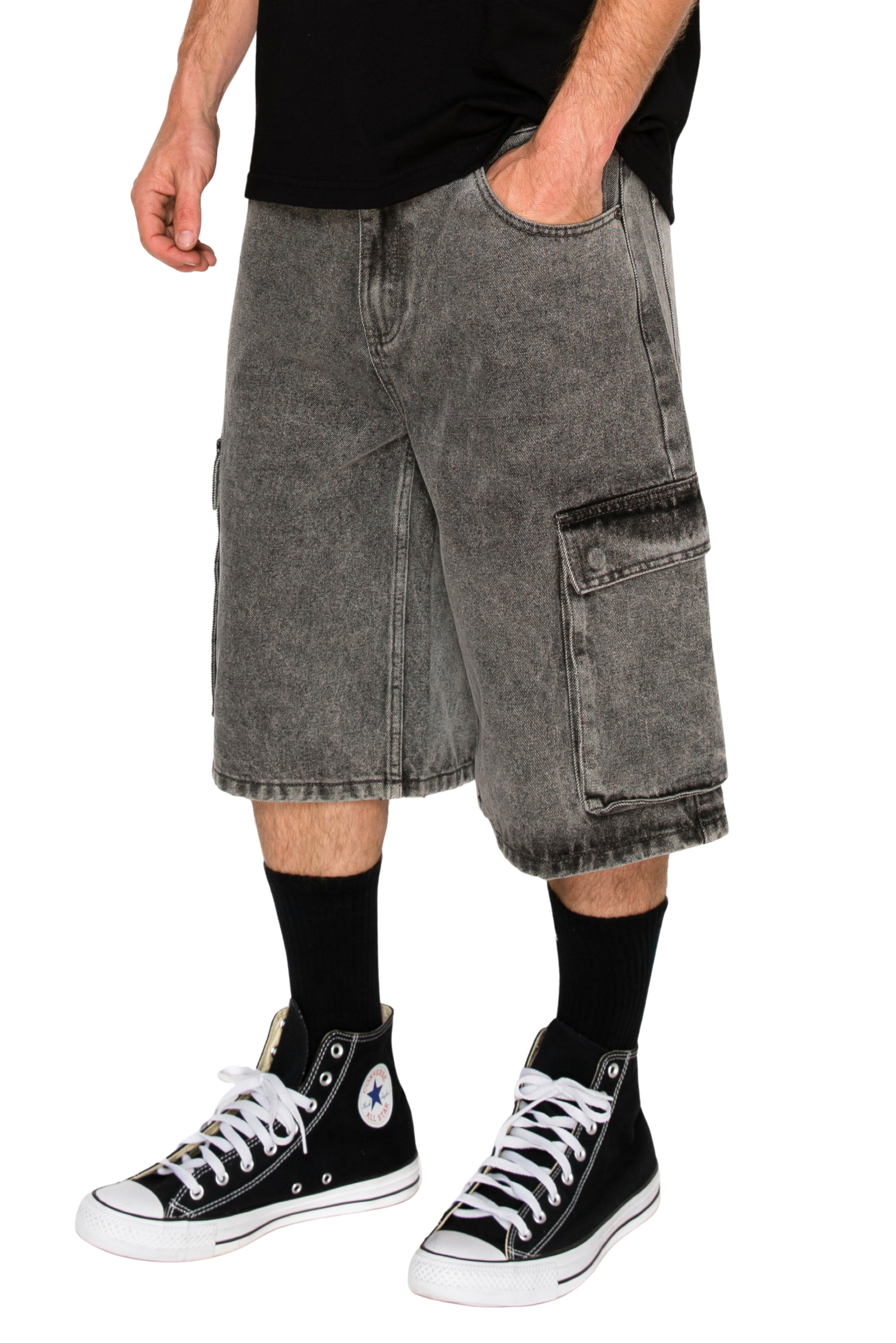 Men's VAULT Baggy Fit Cargo Denim Shorts | VICTORIOUS – VICTORIOUSUSA