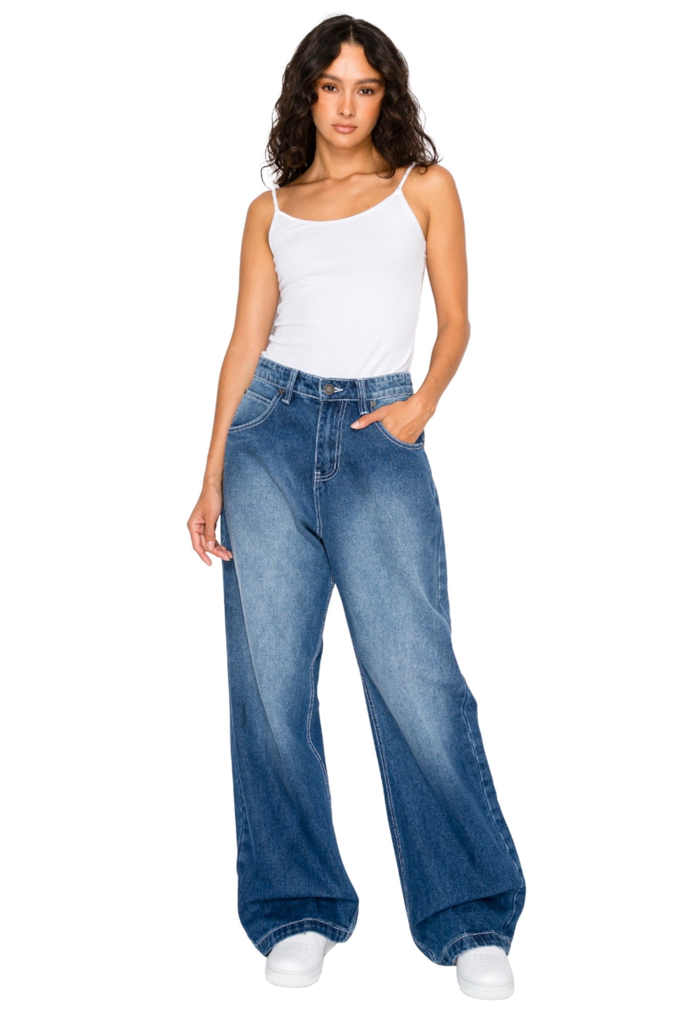 Women's Ultra Baggy Wide-Leg Denim Jeans