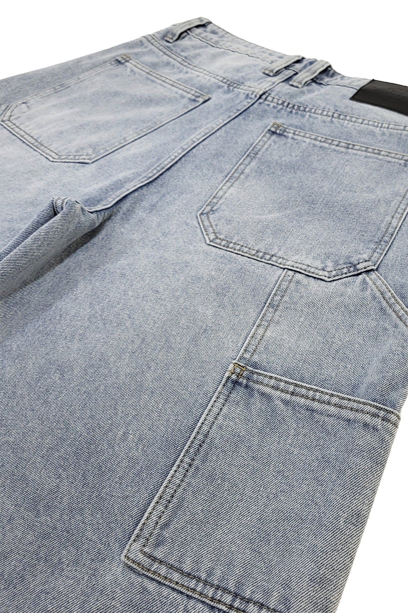 Baggy Fit Carpenter Denim Shorts