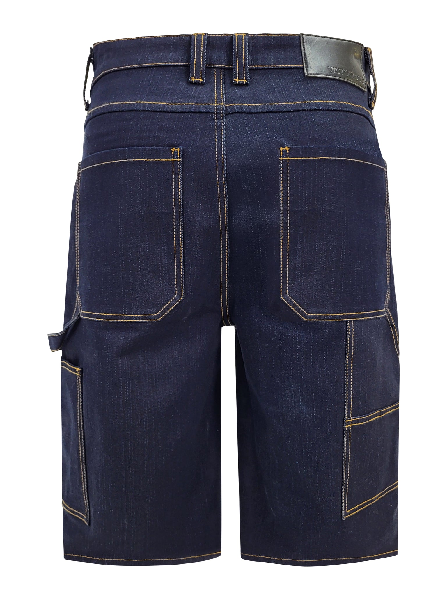 Baggy Fit Carpenter Raw Denim Shorts