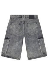 VAULT Baggy Fit Cargo Denim Shorts