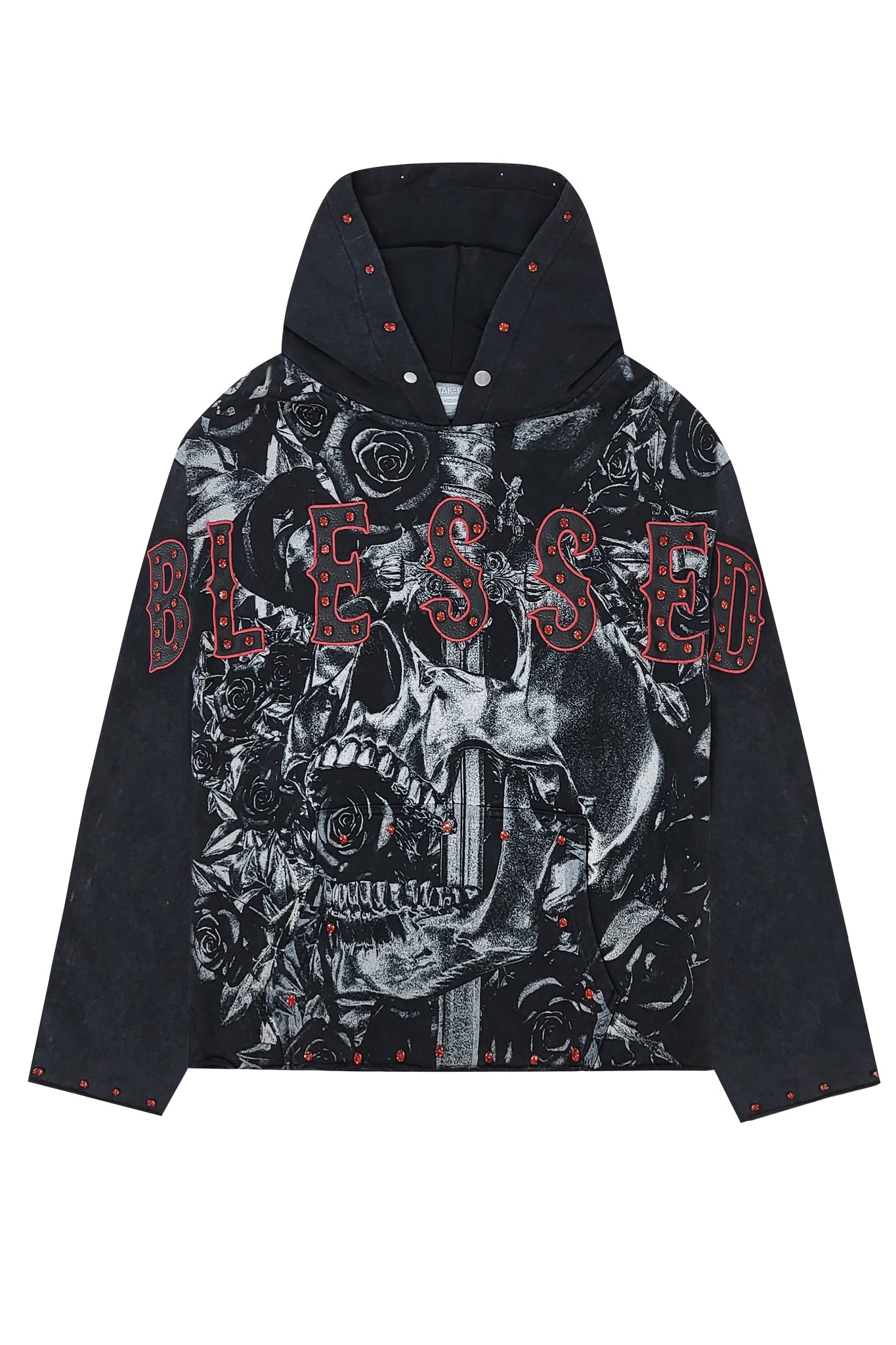 BLESSED Rhinestone Graphic Hoodie
