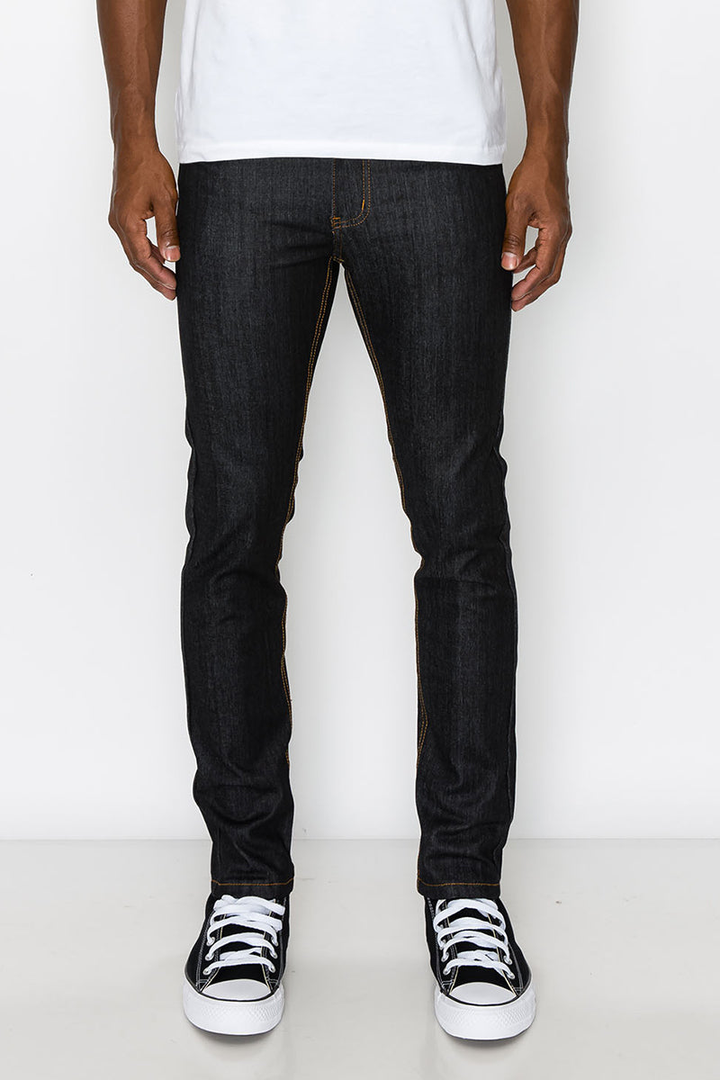 Men's Essential Raw Denim Skinny Jeans | VICTORIOUS – VICTORIOUSUSA