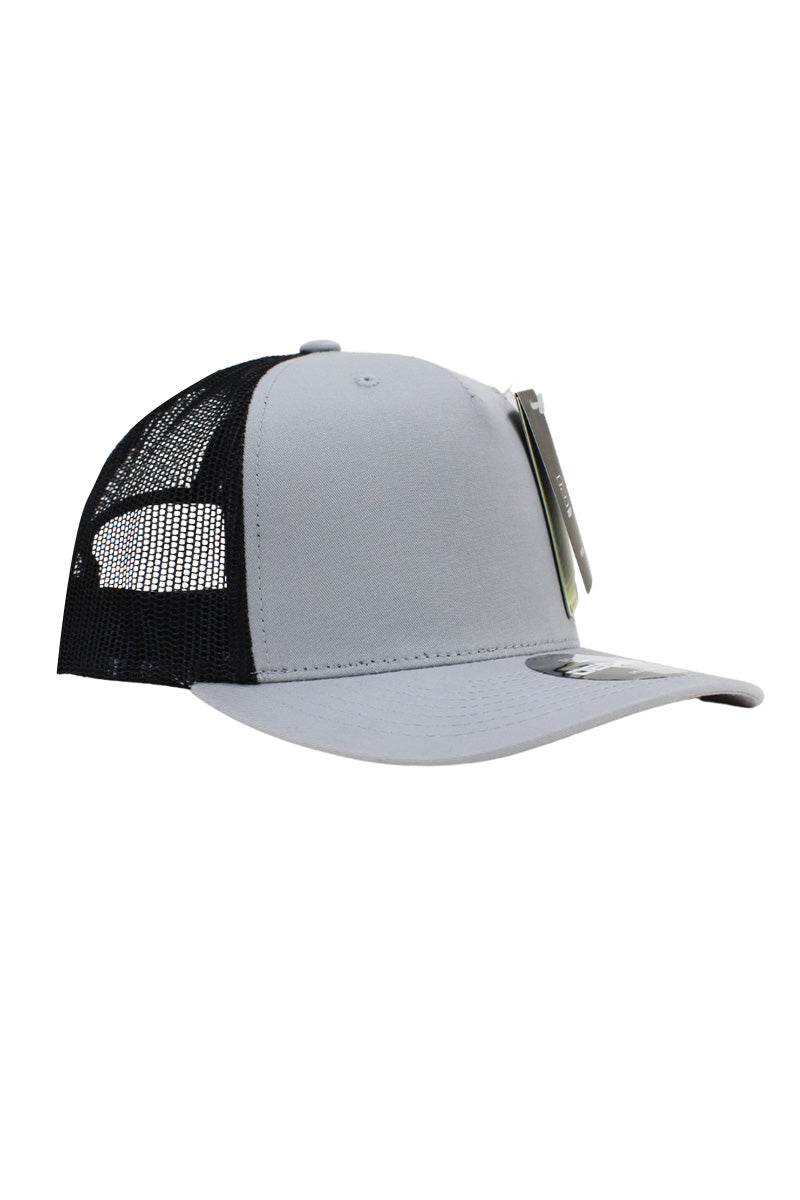5 Panel Trucker Hat - Gray / Black