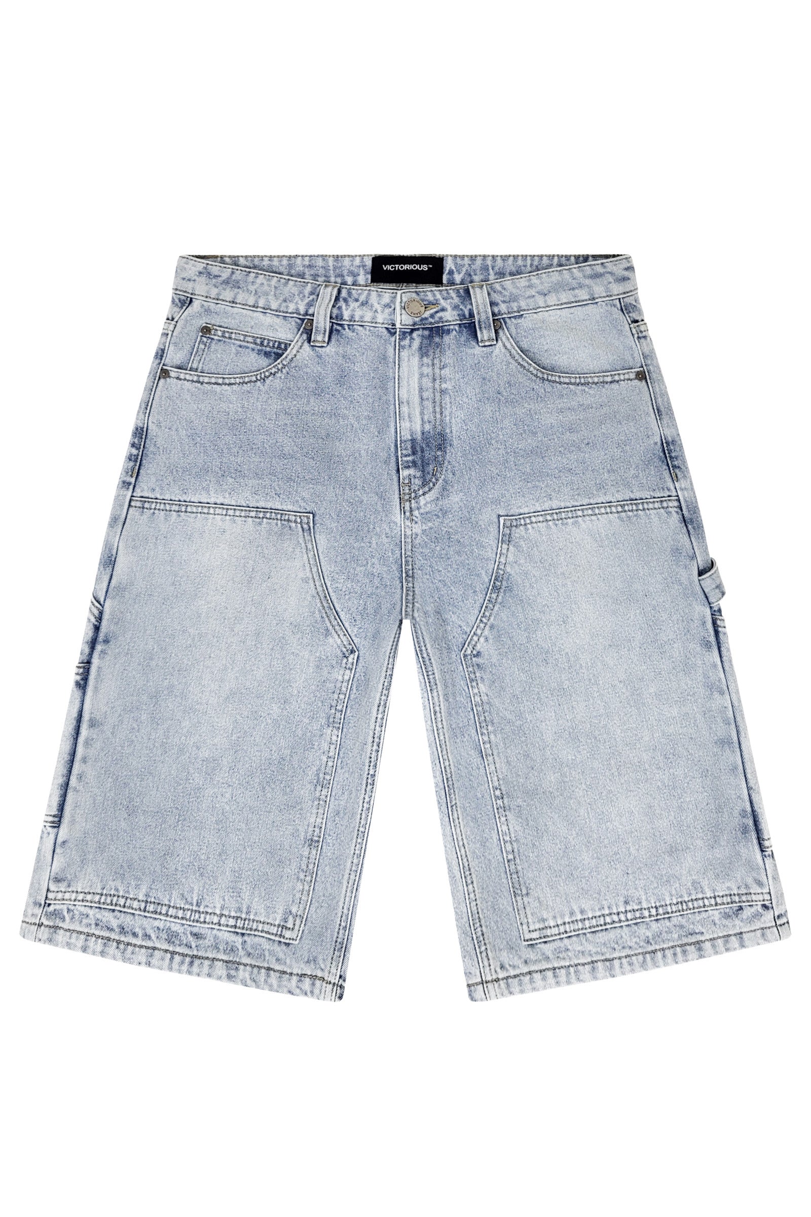 Men's DRAFT Baggy Fit Carpenter Denim Shorts | VICTORIOUS