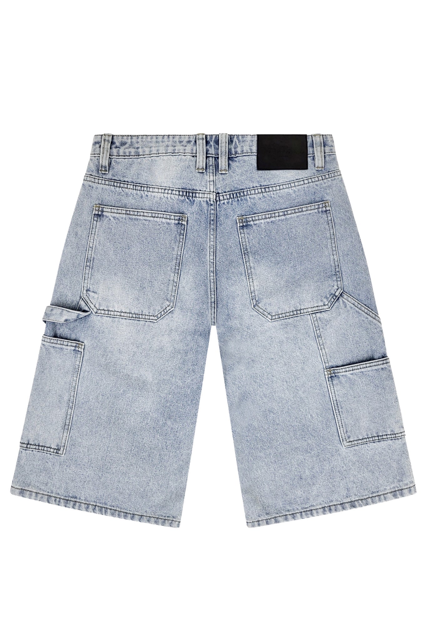 Baggy Fit Carpenter Denim Shorts