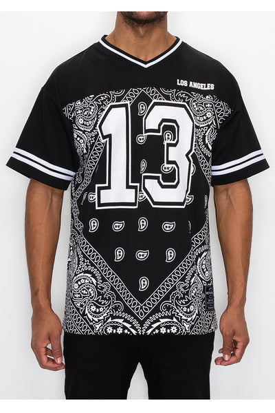 Buy Supreme Bandana Football Jersey 'Black' - SS25KN94 BLACK