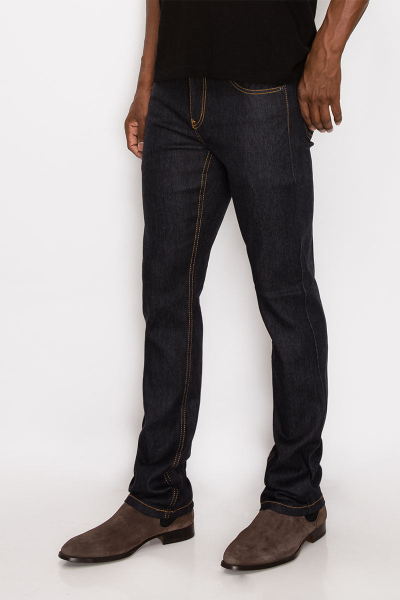 Skinny Raw Denim Jeans