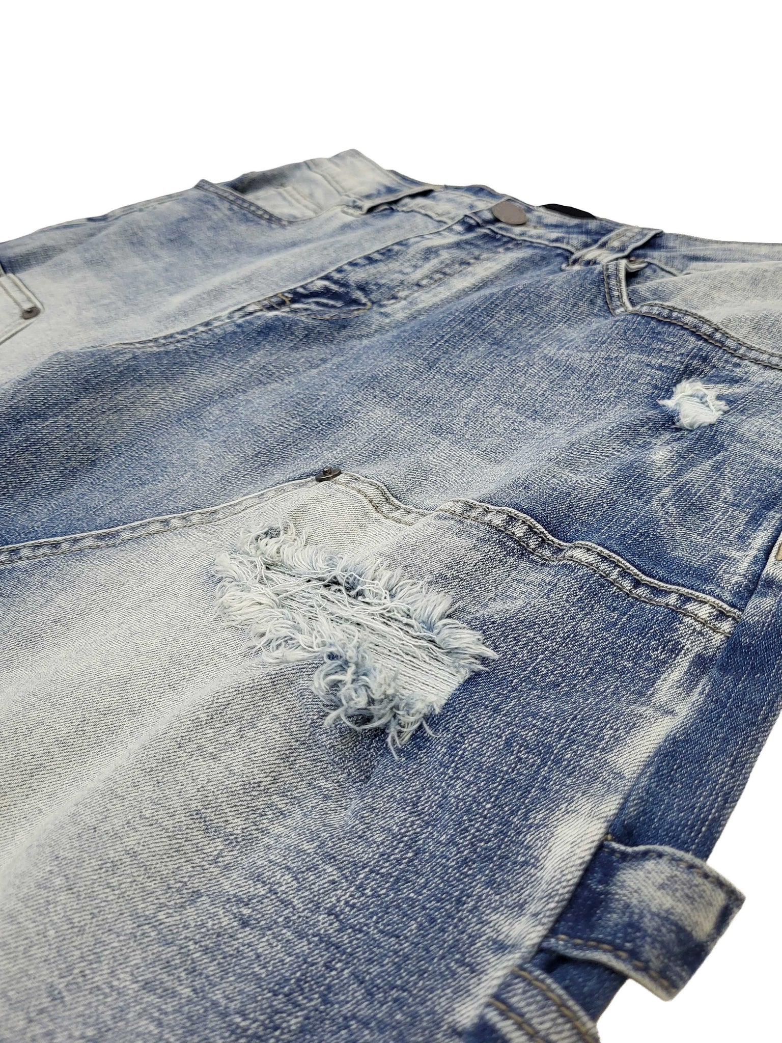 Baggy Fit Distressed Carpenter Denim Jeans