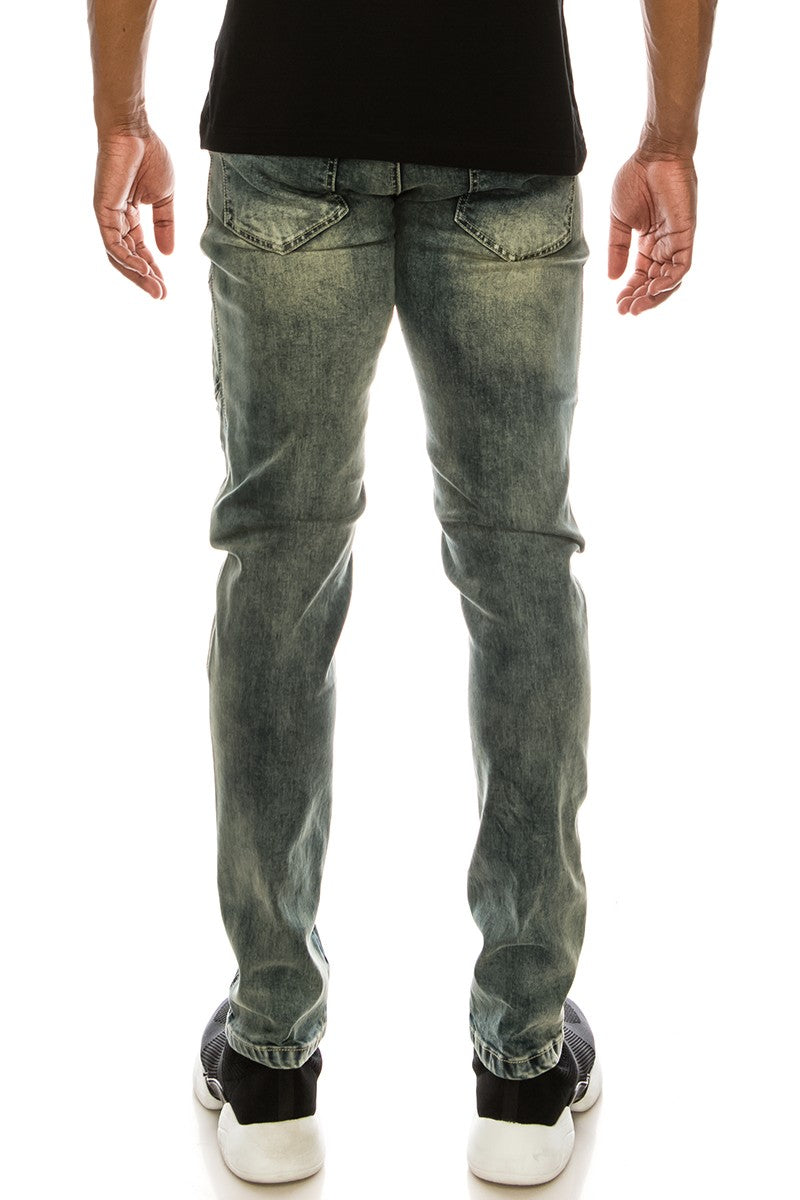 MOTO CARGO DENIM JEANS - VINTAGE