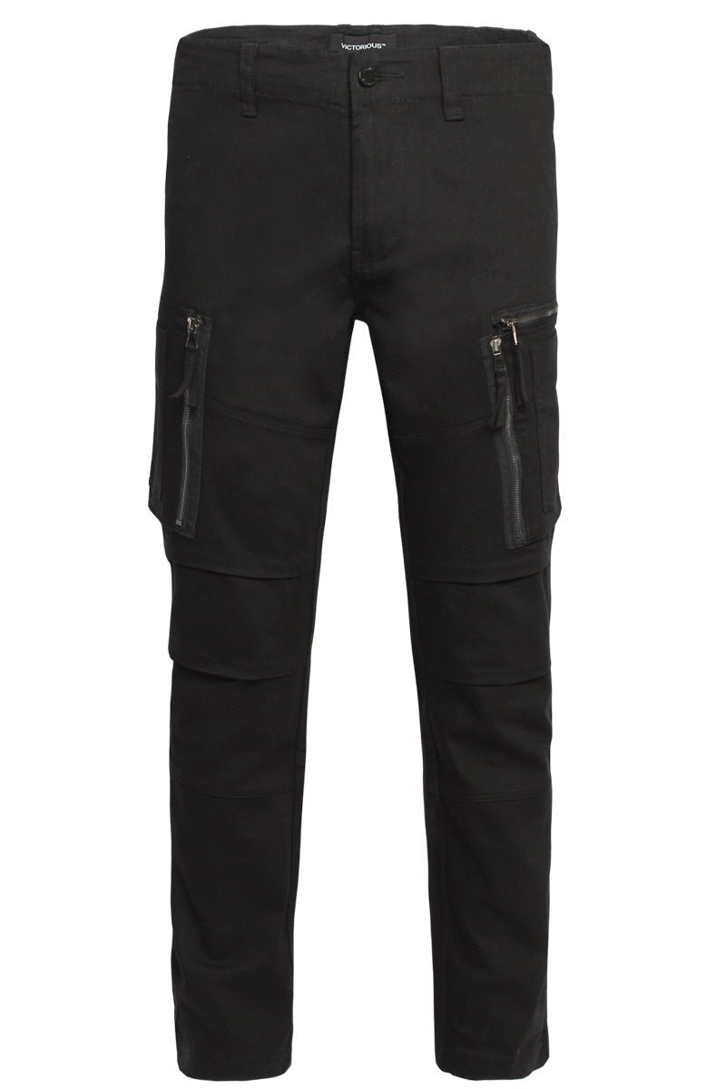 Zipper Cargo Pocket Jeans