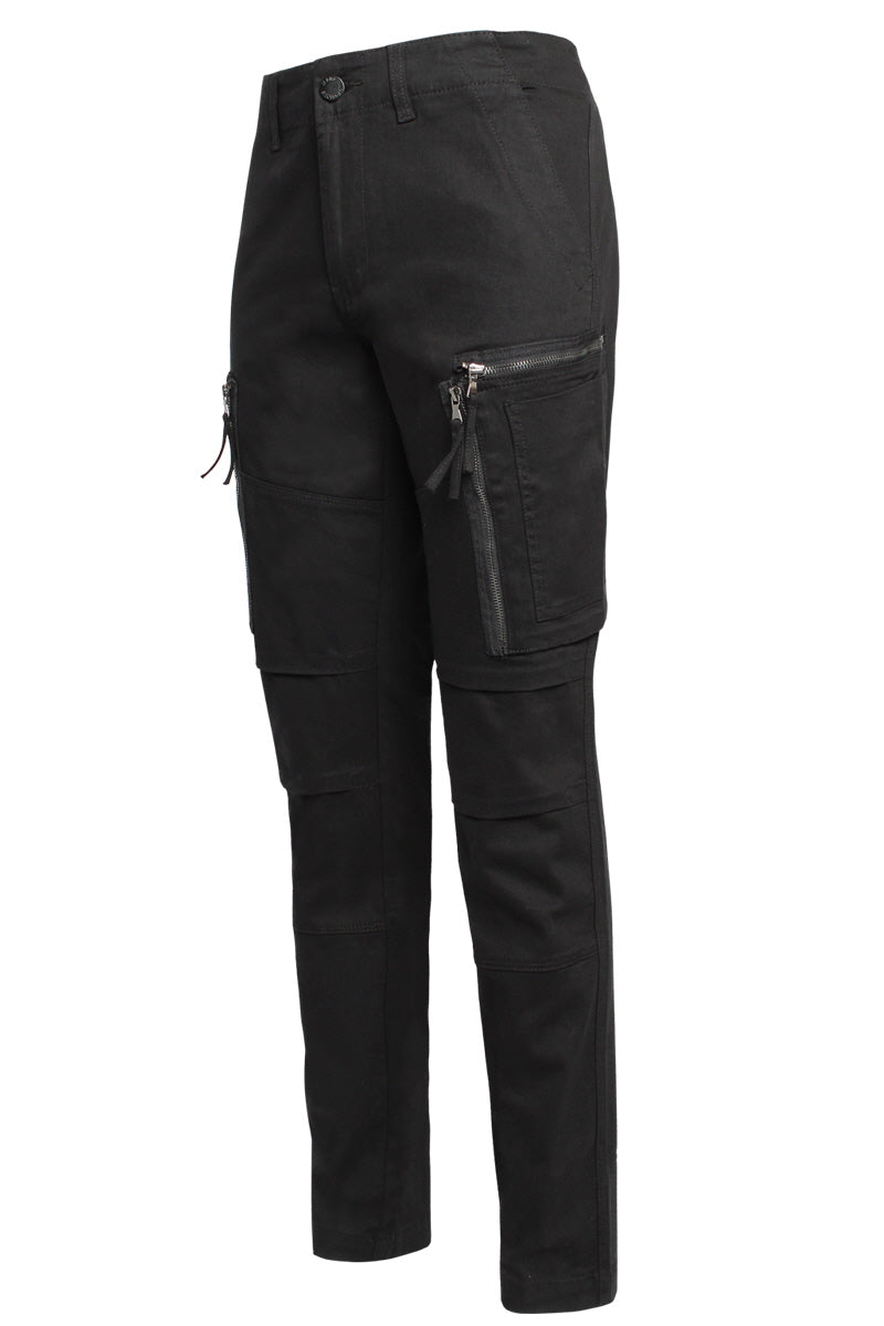 Zipper Cargo Pocket Jeans