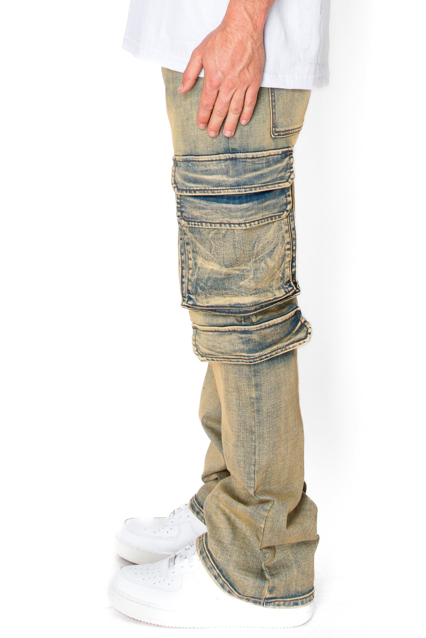 Bootcut Utility Denim Jeans