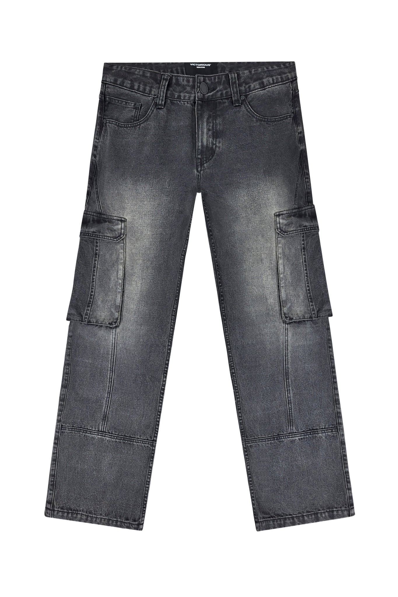 Baggy Fit Cargo Denim Jeans