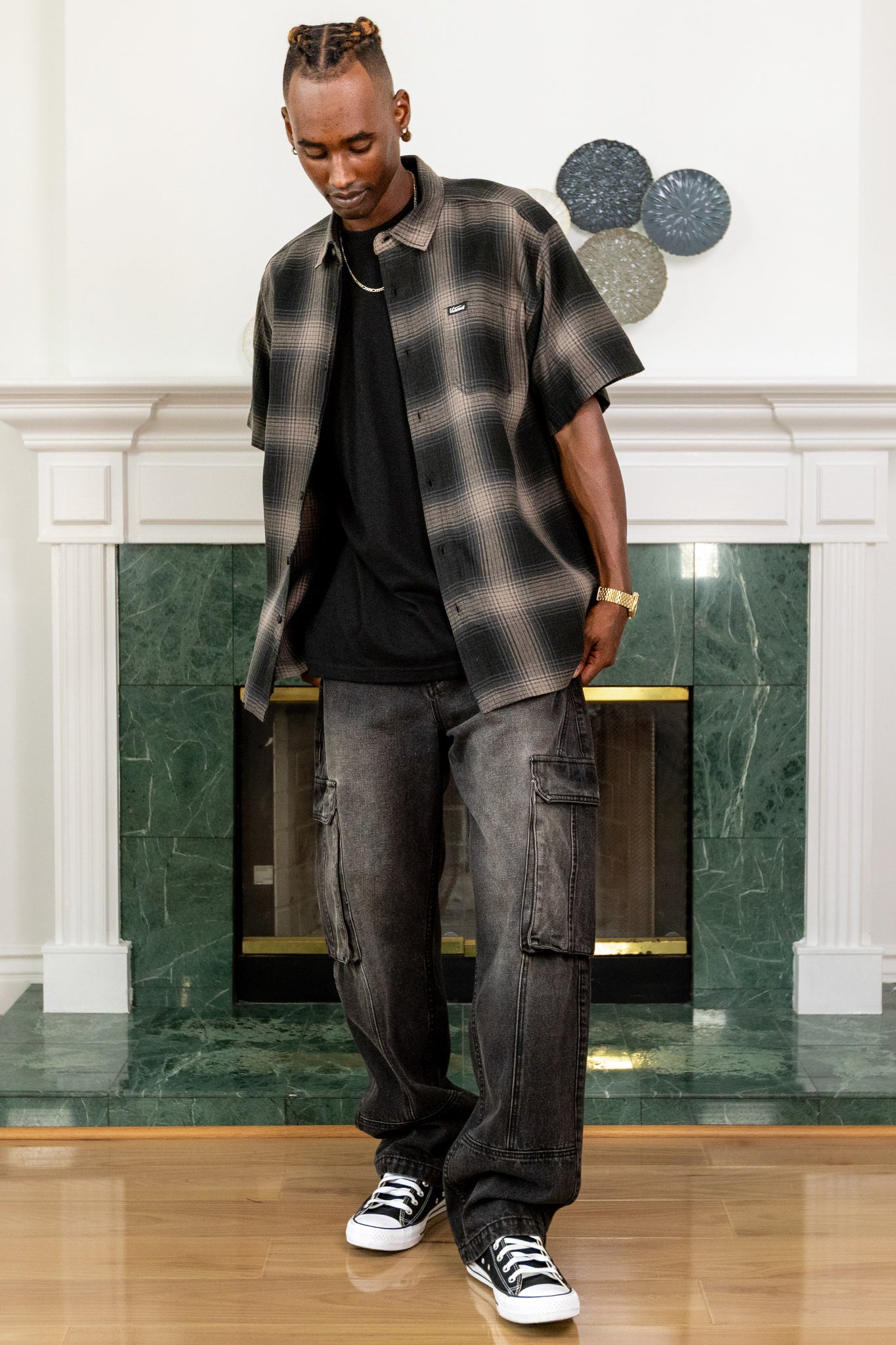 Plaid Short Sleeve Shirt