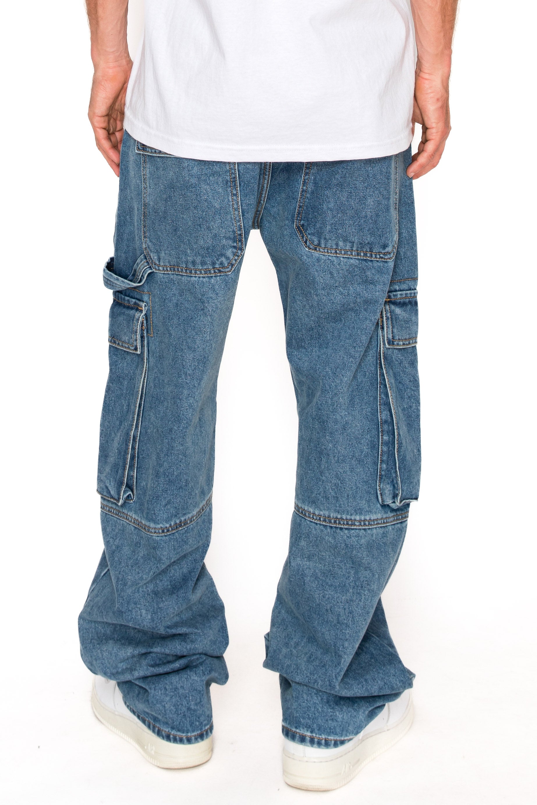 Men's Baggy Fit Cargo Denim Jeans | VICTORIOUS – VICTORIOUSUSA