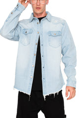 Ripped Denim Overshirt