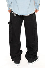 Baggy Fit Cargo Denim Jeans