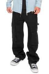 Baggy Fit Cargo Denim Jeans