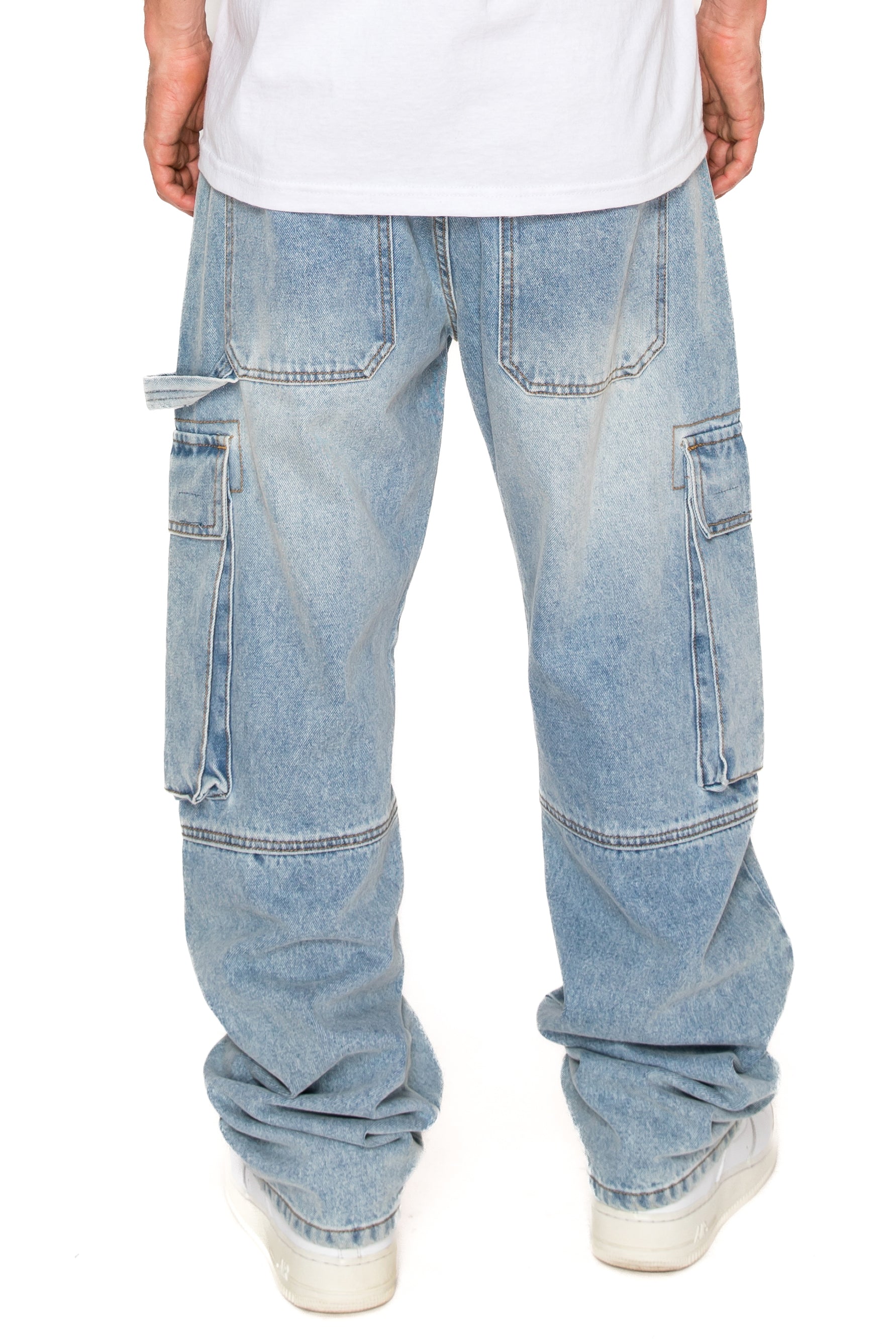 Men's Baggy Fit Cargo Denim Jeans | VICTORIOUS – VICTORIOUSUSA