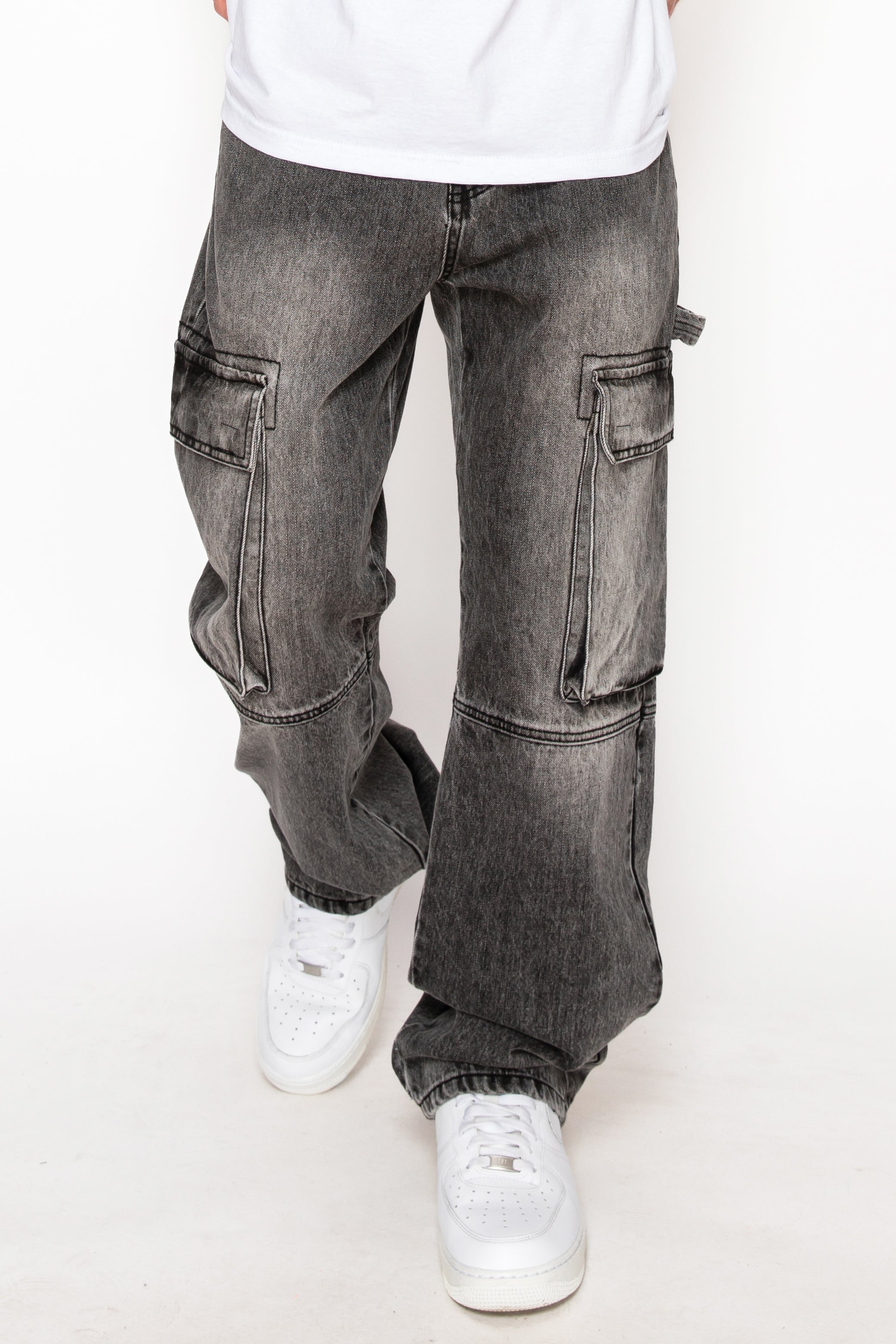 Men's Baggy Fit Cargo Denim Jeans | VICTORIOUS – VICTORIOUSUSA