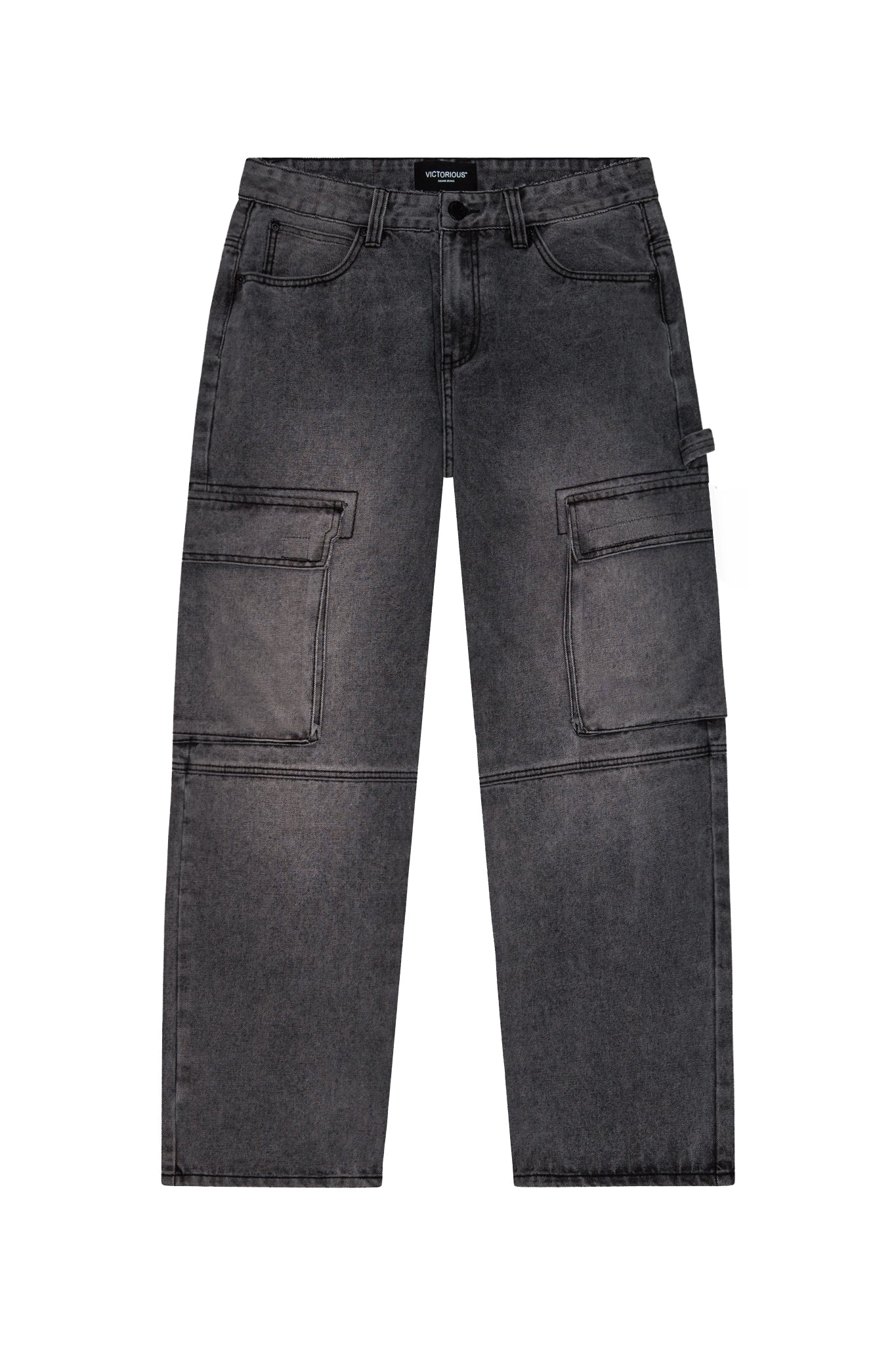 Baggy Fit Cargo Denim Jeans