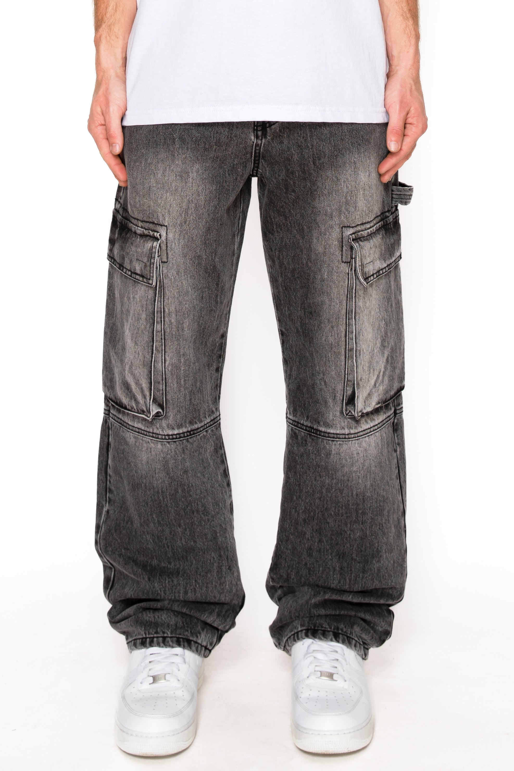 Men's Baggy Fit Cargo Denim Jeans | VICTORIOUS – VICTORIOUSUSA