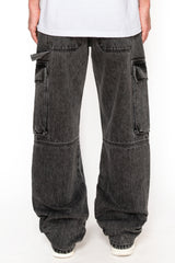 Baggy Fit Cargo Denim Jeans