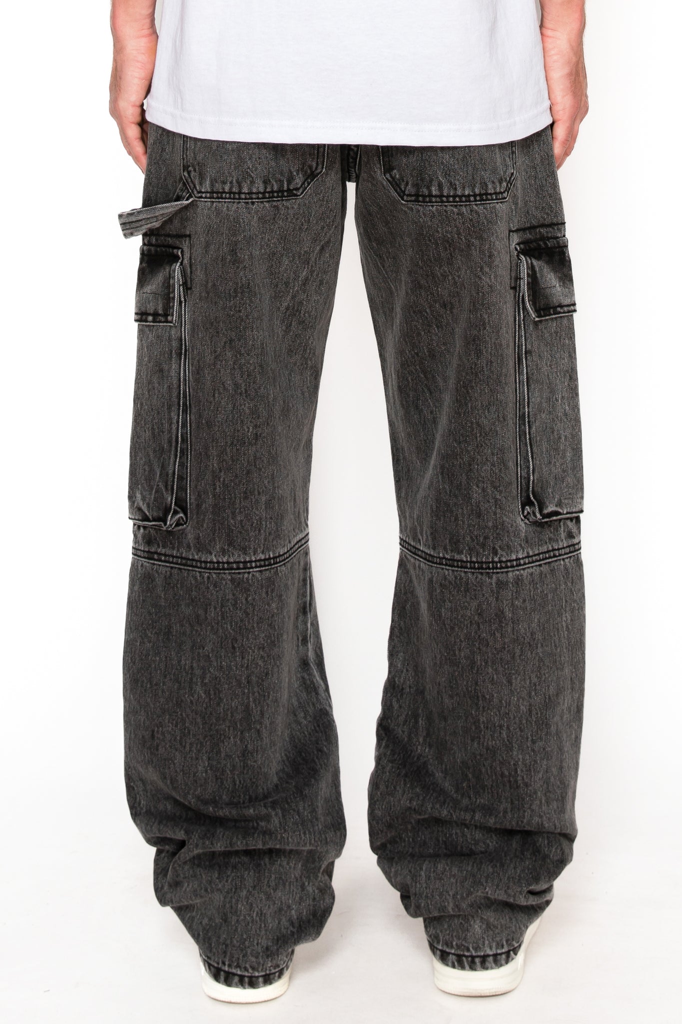 Baggy Fit Cargo Denim Jeans